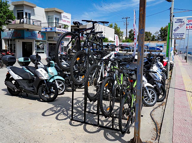 Griechenland - Kos - Marmari - Vermietung von Rollern und Fahrrädern