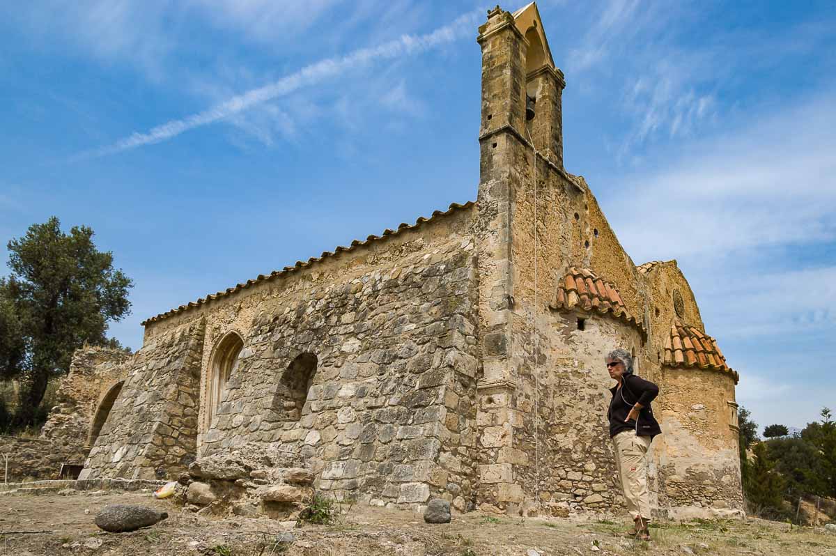 Die Kirche des verlassenen Klosters Kardiotisi
