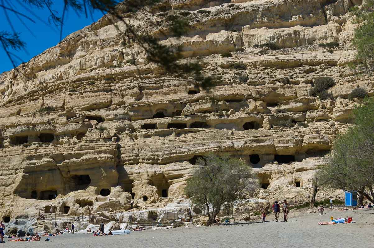 Matala, wo dem Mythos nach Zeus an Land ging