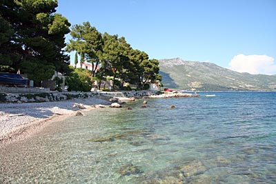 Kroatien - Urlaub am Meer – Die Hafen- und Strandpromenade in Orebić