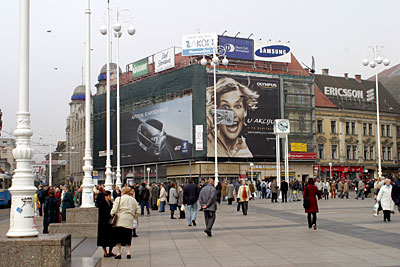 Kroatien Zagreb Straßenszene