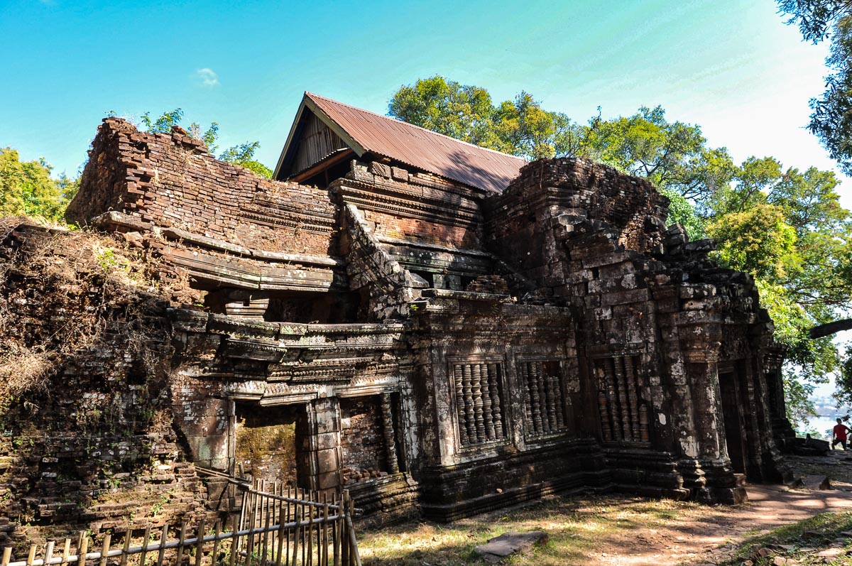 Laos, Wat Phu, das Hauptheiligtum ist einsturzgefährdet
