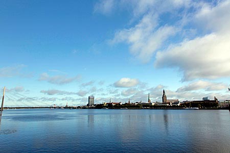 Lettland - Riga -  Blick über die Daugava
