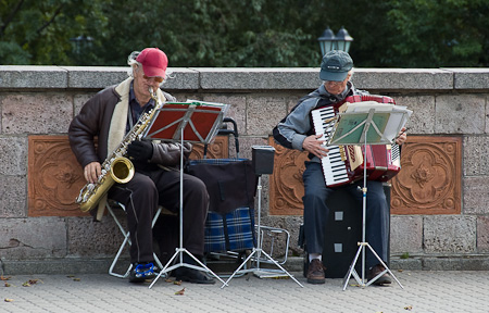 Straßenmusiker in Riga