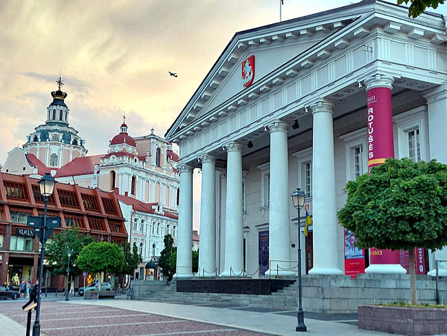 Vinius in Litauen - Rathaus und Rathausplatz