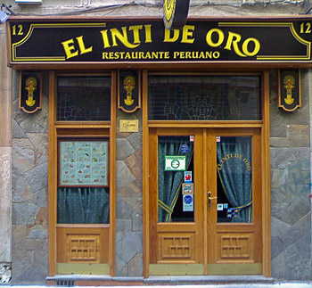 Madrid, Restaurante El Inti de Oro