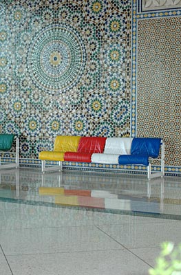 Marokko - Ankunftshalle im Flughafen Elmassira