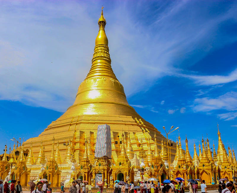 Shwedagon-Stupa in Rangon, Myanmar, Foto: Pixabay