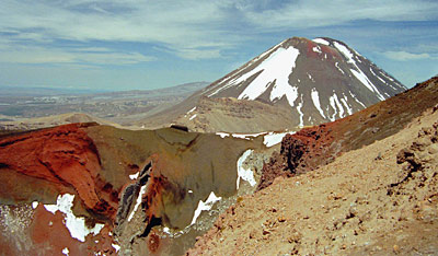 Neuseeland Tongariro Vor dem Roten Krater