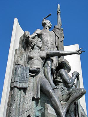 Neuseeland - Wellington - Skulptur an der Waterfront
