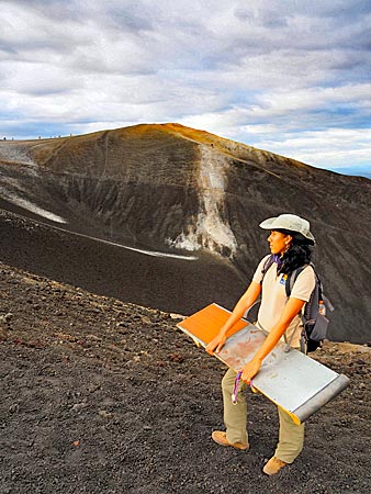 Nicaragua - Sandboarding auf Vulkanasche auf dem Cerro Negro