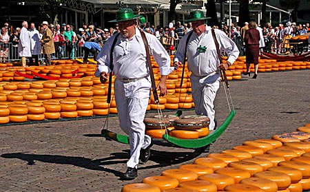 Nordholland - Auf dem Käsemarkt in Alkmaar