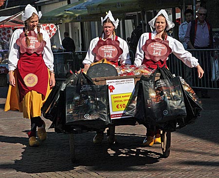 Nordholland - Auf dem Käsemarkt in Alkmaar