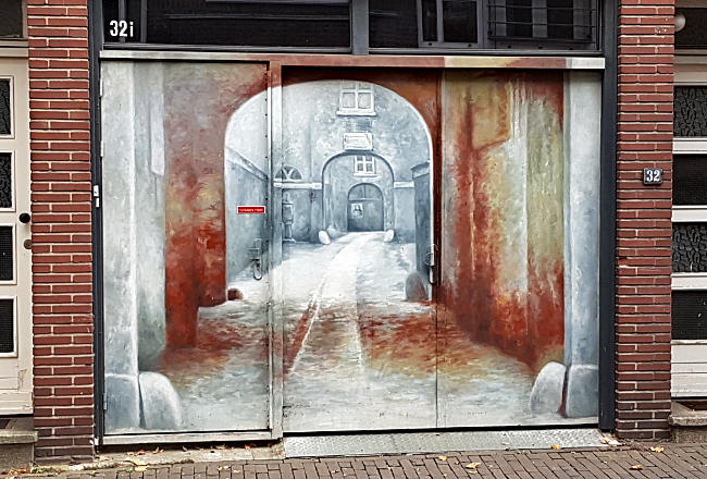Street Art in der Nieuwstraat in Venlo, Niederlande