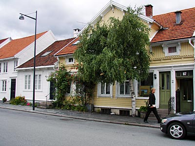 Norwegen - Kristiansand - Häuserzeile