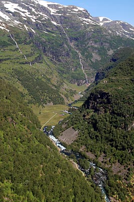 Norwegen - Blick ins Flåmsdal