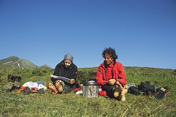 Norwegen Spitzbergen Wanderpause