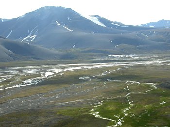 Norwegen Spitzbergen weite Landschaft