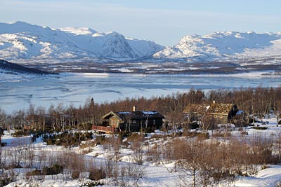 Norwegen - Rauland - Mösvatn mit Bergen