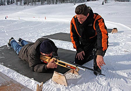 Österreich - Obertauern - Biathlon für Jedermann in der Light-Variante bietet Marc Mayer auf der Gnadenalm