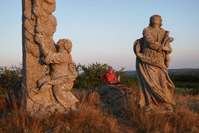 Weinviertel - Sonnenuntergang auf dem Kalvarienberg