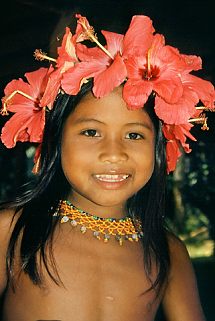 Panama Indio-Mädchen