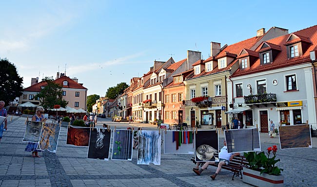 Polen - Green-Velo-Radweg - auf dem Rynek, dem Marktplatz in Sandomierz