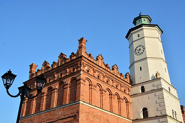 Polen - Green-Velo-Radweg - Rathaus in Sandomierz
