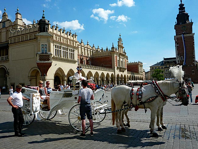 Polen - Rynek, Marktplatz in Krakau