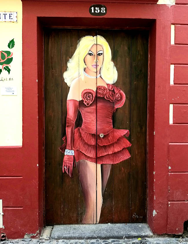 Madeira - Funchal - kunstvolle Tür