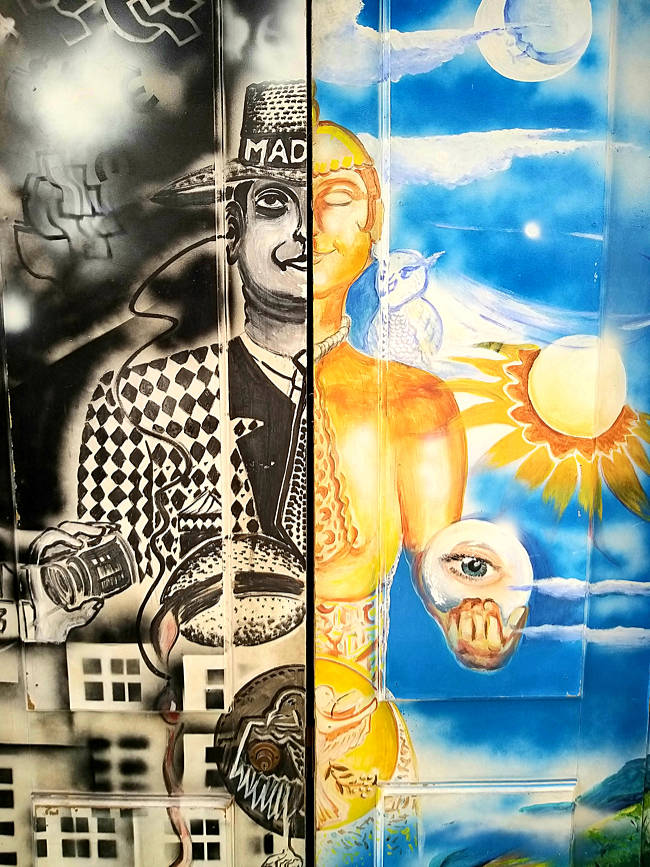 Madeira - Funchal - kunstvolle Tür