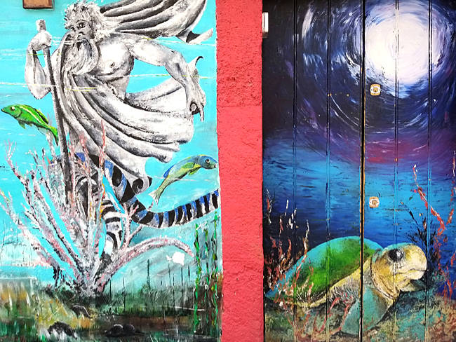 Madeira - Funchal - kunstvolle Tür