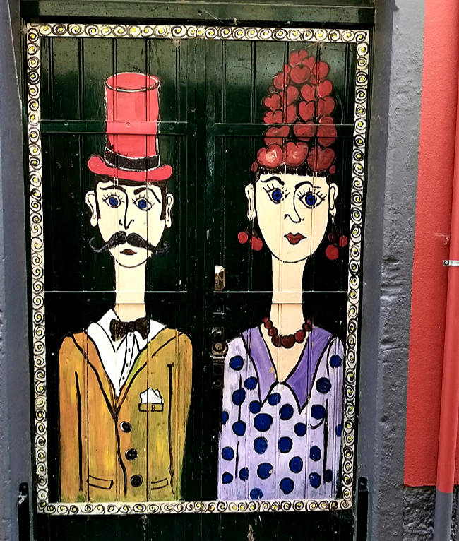 Madeira - Funchal - kunstvolle Tür