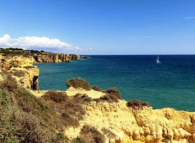 Portugal - Algarve - typische Klippenlandschaft