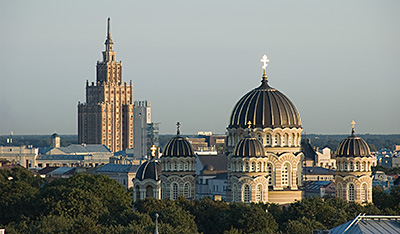 Blick vom Hotel Albert auf Riga
