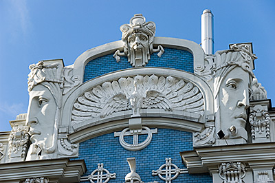 Jugendstil in der Elizabetes iela 10, Riga