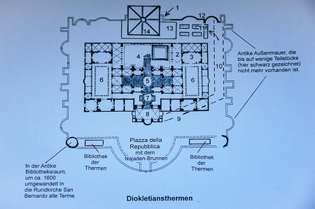 Karte Diokletiansthermen