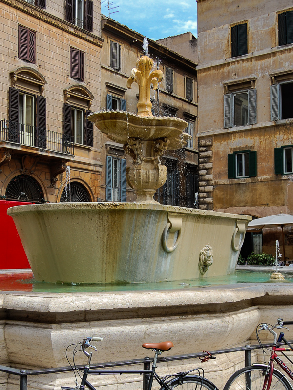 Brunnen vor dem Palazzo Farnese