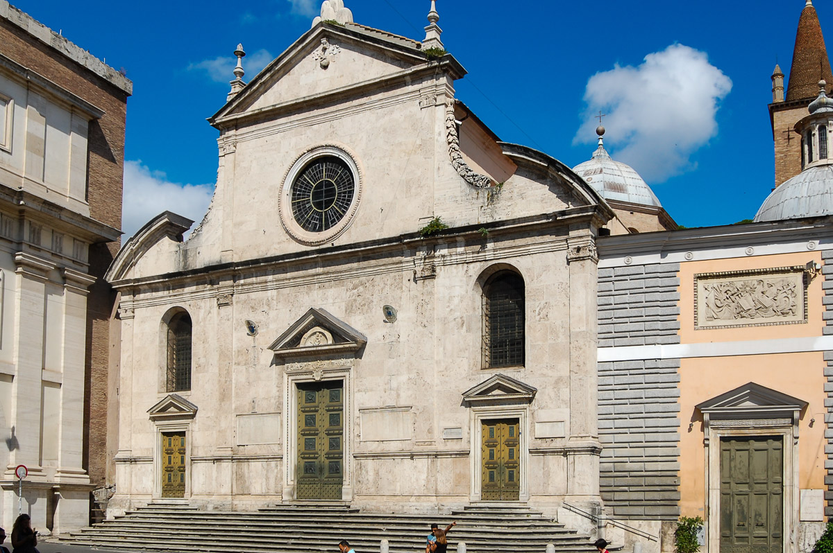 Rom: Fassade der Kirche Santa Maria del Popolo