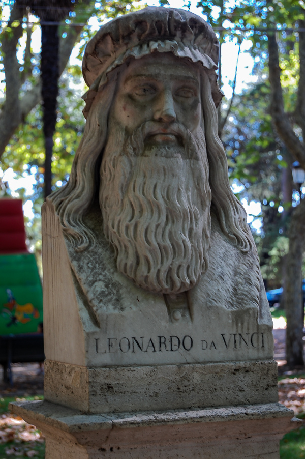Rom: Leonardo da Vinci, Pincio