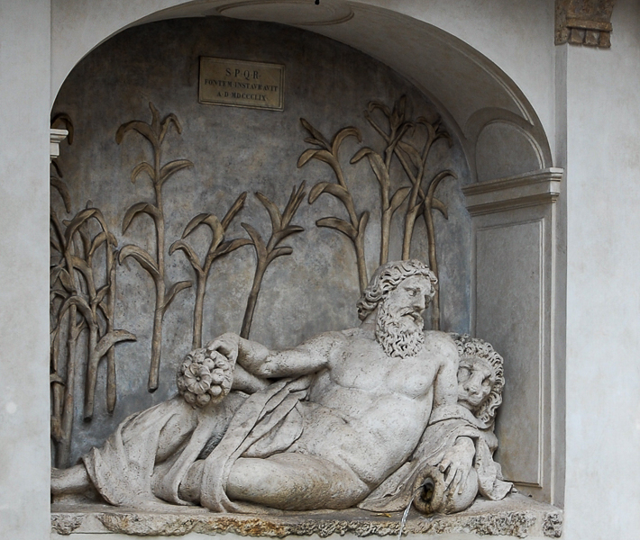 Rom: Quattro Fontane, Arno-Brunnen