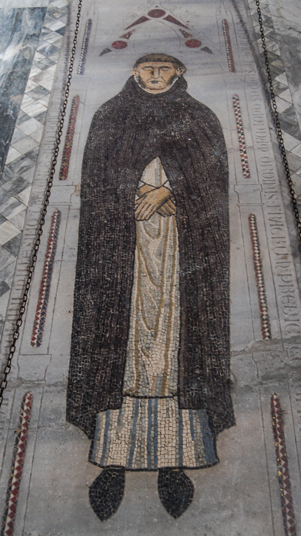 Rom: Santa Sabina - Mosaik-Grabplatte (um 1300)