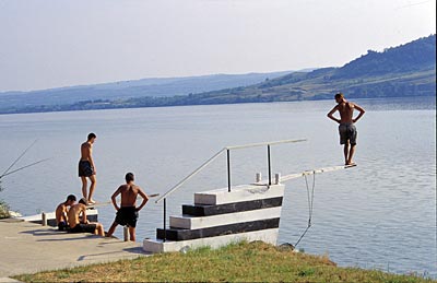Rumänien Donau Badeanstalt