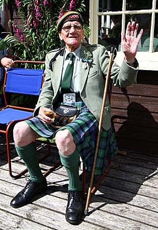 Schottland - alter Schotte bei den Highland Games