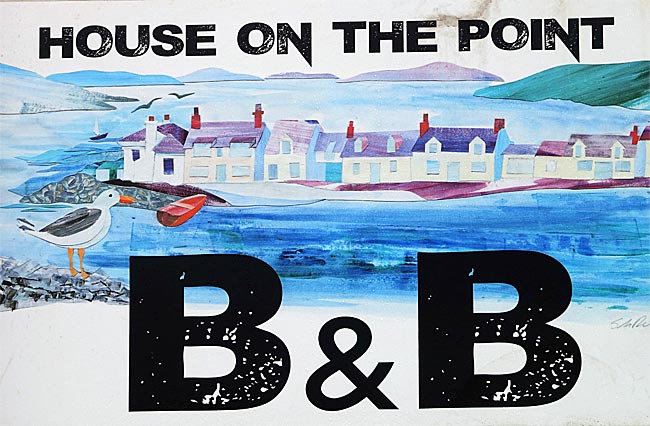 Schottland - Ullapool am Loch Broome - Werbetafel