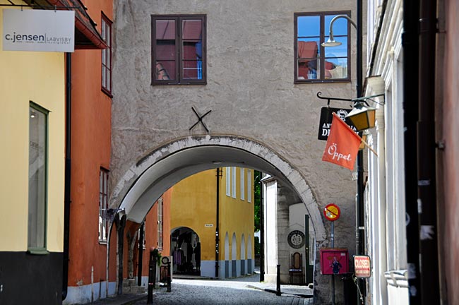 Die Altstadt von Visby, alte Hansestadt, seit 1991 Welterbestätte, Hauptstadt von Gotland, Schweden