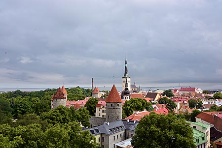 Estland - Tallinnn - Blick auf Tallin vom Domberg aus