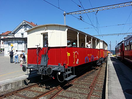 Schweiz - Appenzeller Witzweg - historische Zahnrad-Bergbahn (Rorschach-Heiden-Bergbahn)