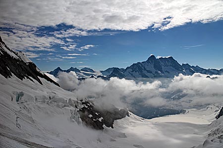Schweiz - Ausblick vom Haltepunkt Eismeer