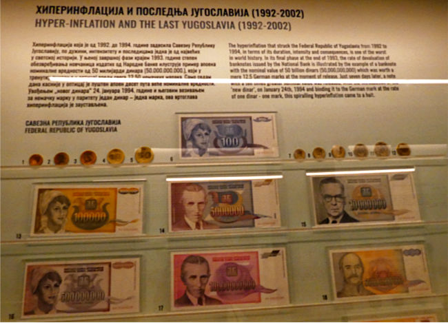 Serbien - Belgrad - Nationalmuseum, Münzen als Zeugen der Geschichte